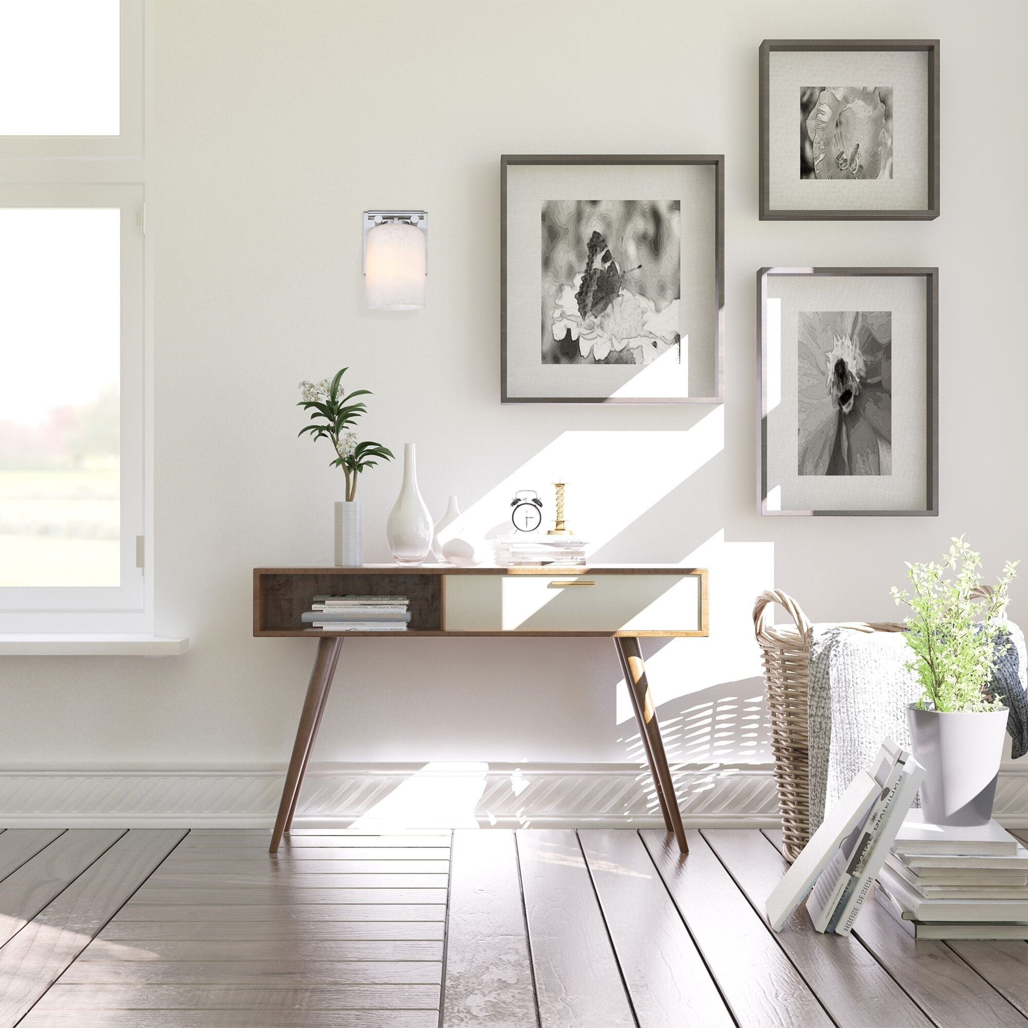 Bluestone Ridge Wall Sconce Wall Light in Brushed Nickel