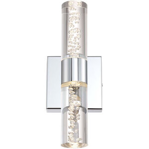 H2O 2 Light 5 inch Chrome Bath Vanity Wall Light