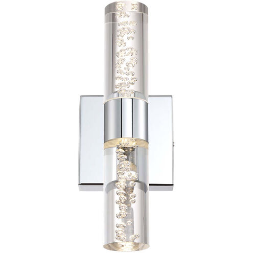 H2O 2 Light 5 inch Chrome Bath Vanity Wall Light