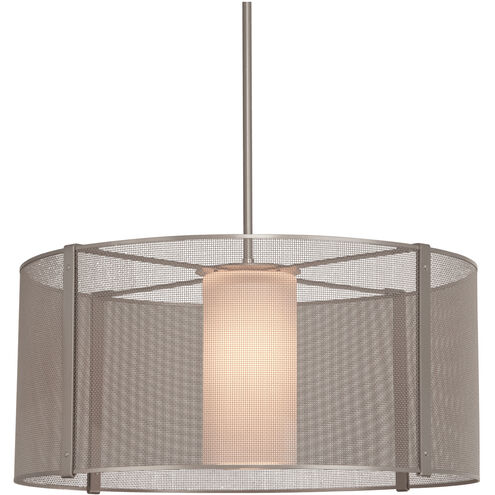 Uptown Mesh 1 Light 24.3 inch Beige Silver Chandelier Ceiling Light, Drum