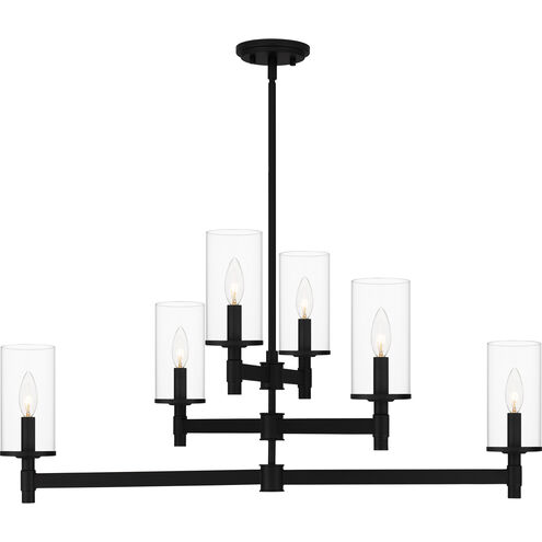Wynnbrook 6 Light 36 inch Matte Black Island Light Ceiling Light