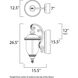 Carriage House VX 3 Light 26.5 inch Oriental Bronze Outdoor Wall Mount