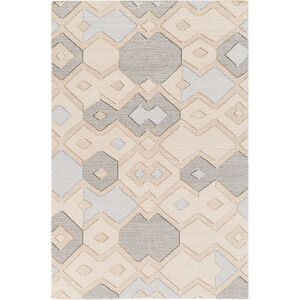 Cameroon 36 X 24 inch Neutral and Neutral Area Rug, Wool and Cotton