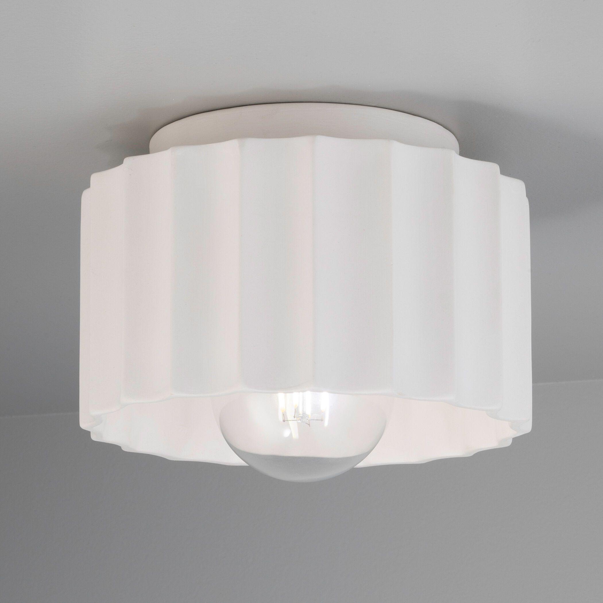 Radiance Collection 1 Light 8 inch Bisque Flush Mount Ceiling Light