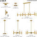 Copenhagen 3 Light 14 inch Satin Brass Semi-Flush Mount Ceiling Light