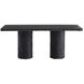 Gemini 72 X 30 inch Matte Carbon Outdoor Dining Table