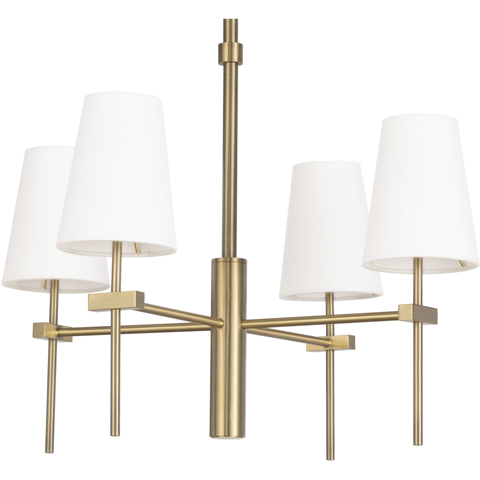 Toni 4 Light 26 inch Natural Brass Chandelier Ceiling Light, Small