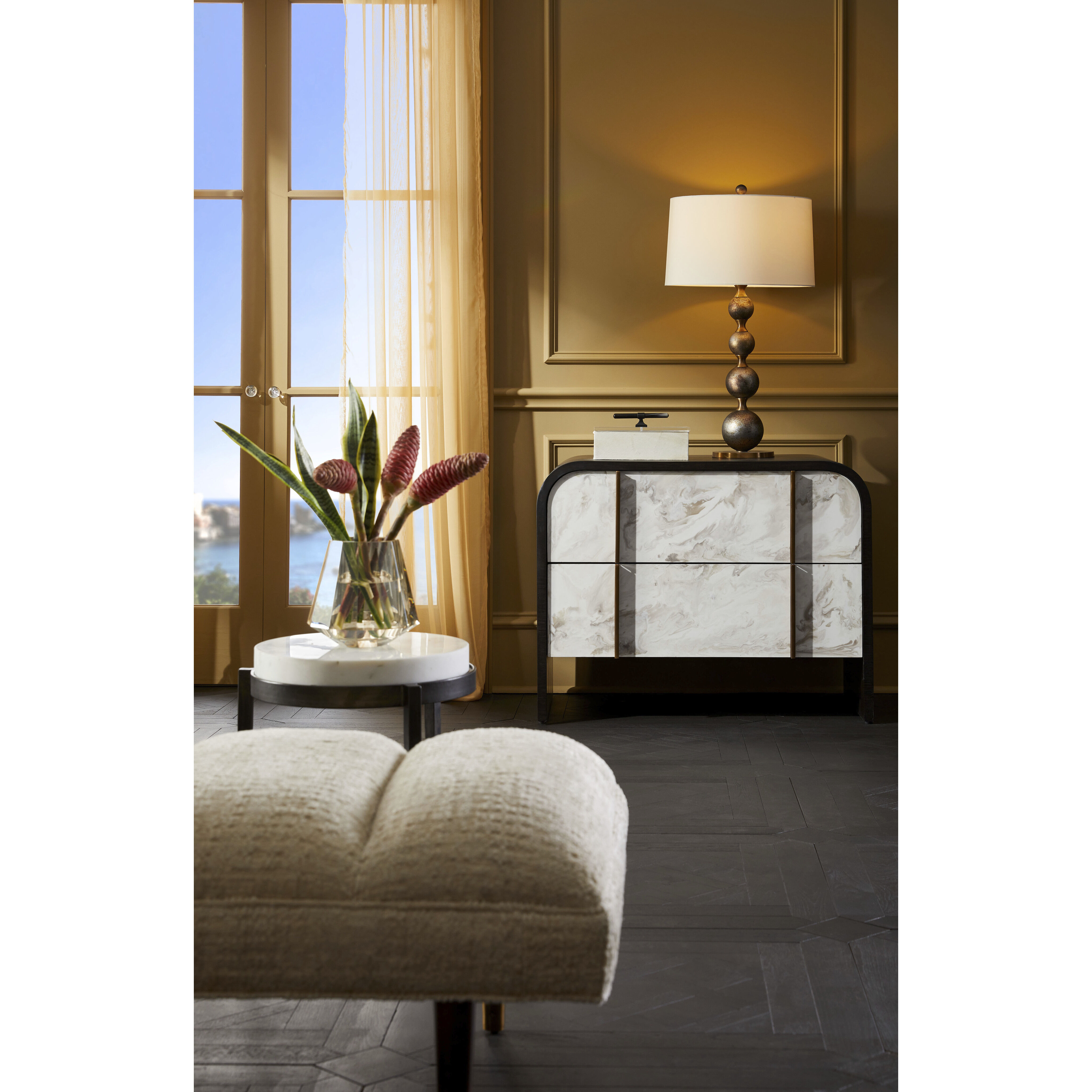 Miramar 31 inch 150.00 watt Oxidized Silver Lamp Portable Light