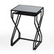 Demi Modern Mirrored Nesting Tables in Black
