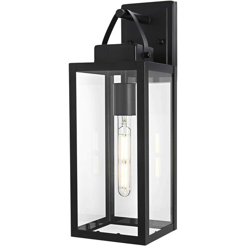 Hilton 1 Light 17.5 inch Black Outdoor Wall Sconce