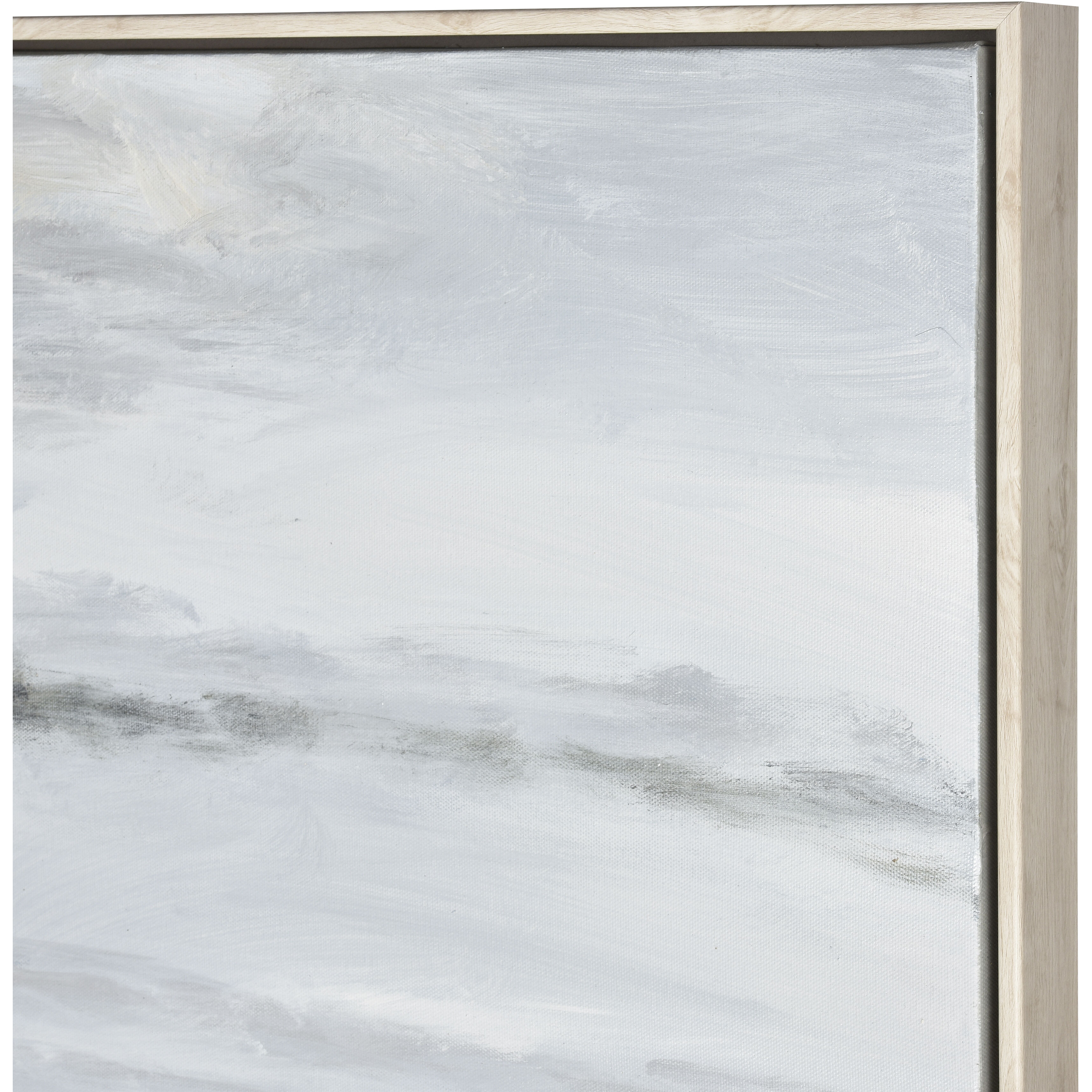 Acton Meadow Gray with Green and Wood Tone Framed Wall Art