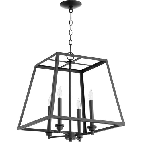Fort Worth 4 Light 18 inch Noir Pendant Ceiling Light