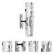 Murano Sconce Wall Light in Chrome