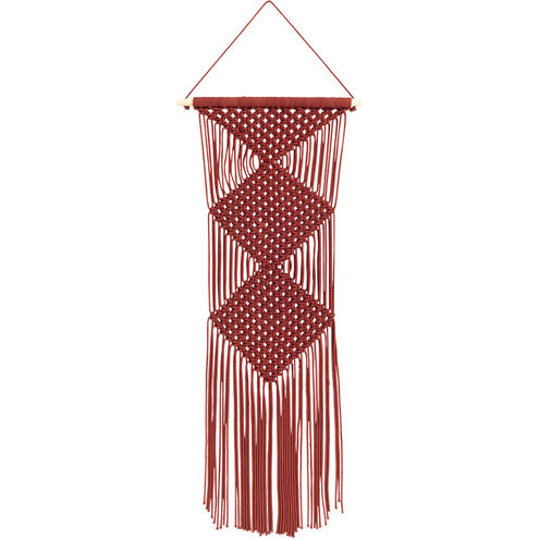 Azra Burgundy Wall Hanging, Rectangle