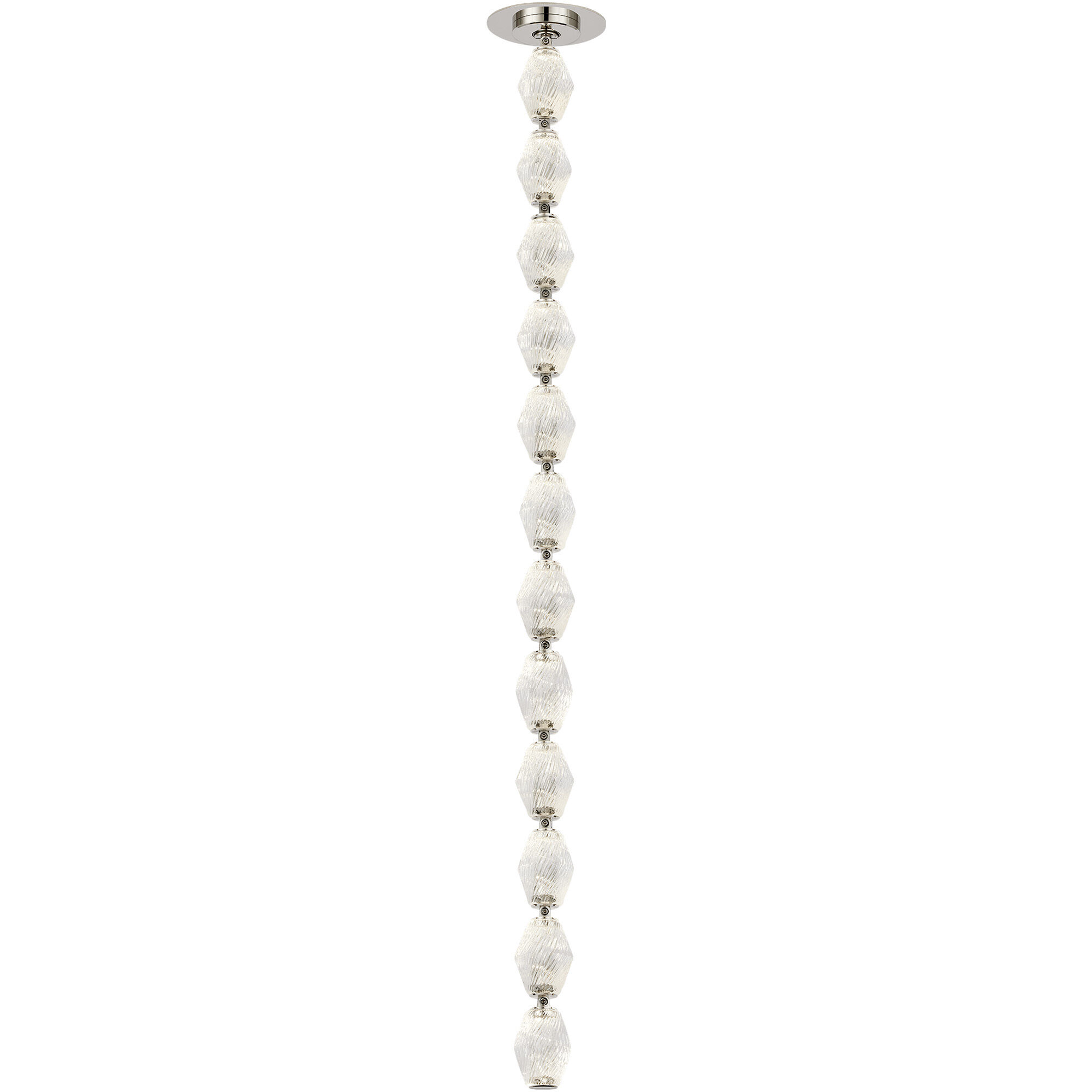 Sean Lavin Collier LED Polished Nickel Pendant Ceiling Light, Integrated LED