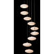 Clouds 9 Light 23.3 inch Black Pendant Ceiling Light