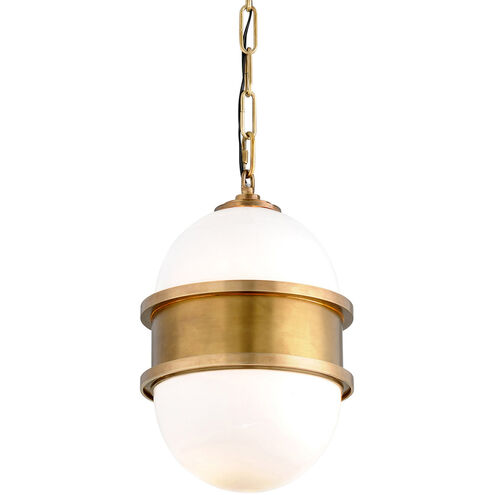 Broomley 1 Light 10 inch Vintage Brass Pendant Ceiling Light