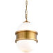 Broomley 1 Light 10 inch Vintage Brass Pendant Ceiling Light