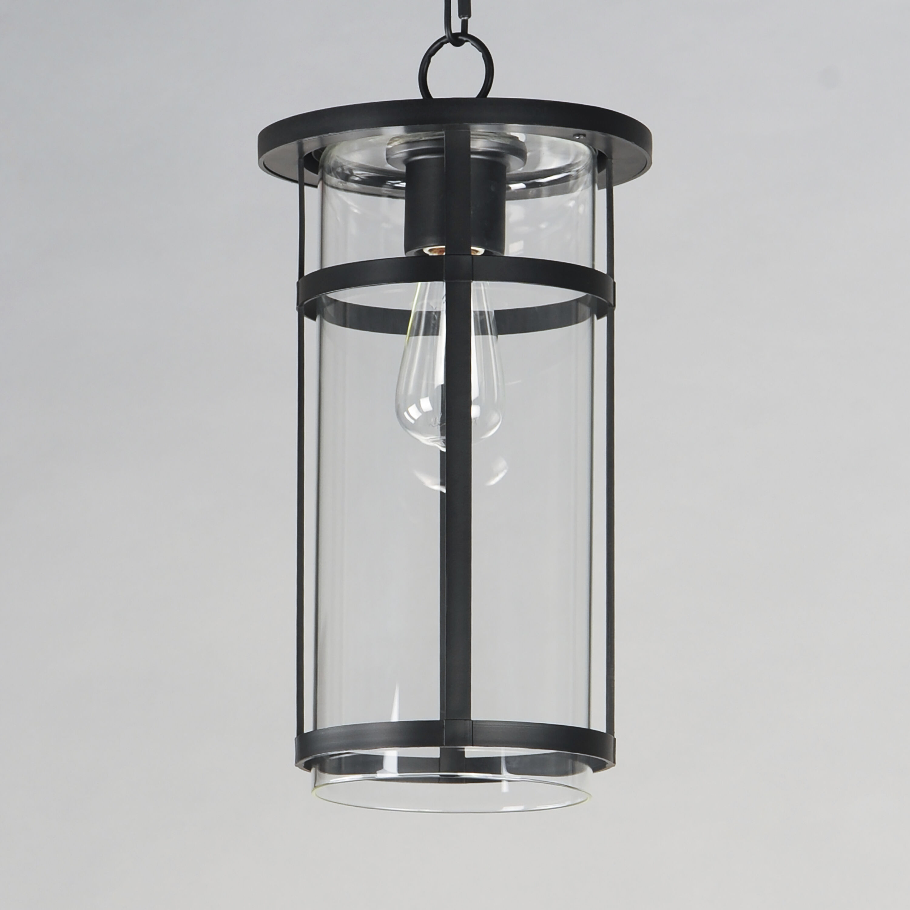 Clyde Vivex 1 Light 9 inch Black Outdoor Pendant
