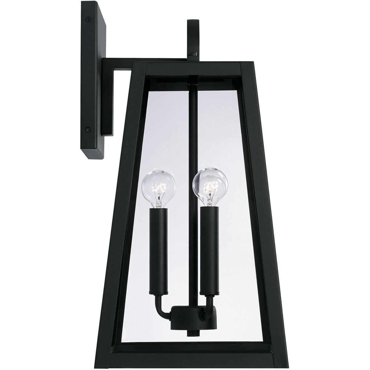 Leighton 3 Light 19.5 inch Black Outdoor Wall Lantern