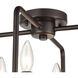 Park Slope 4 Light 15 inch Oil Rubbed Bronze Flush Mount Ceiling Light