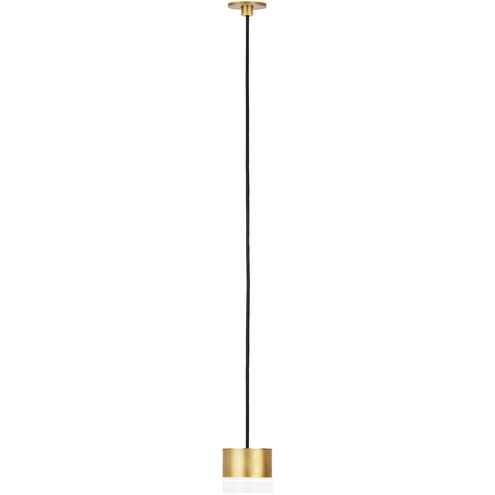 Sean Lavin Gable LED Natural Brass Pendant Ceiling Light, Integrated LED