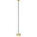 Sean Lavin Gable LED Natural Brass Pendant Ceiling Light, Integrated LED