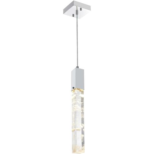 Aurora 1 Light 5 inch Chrome Pendant Ceiling Light