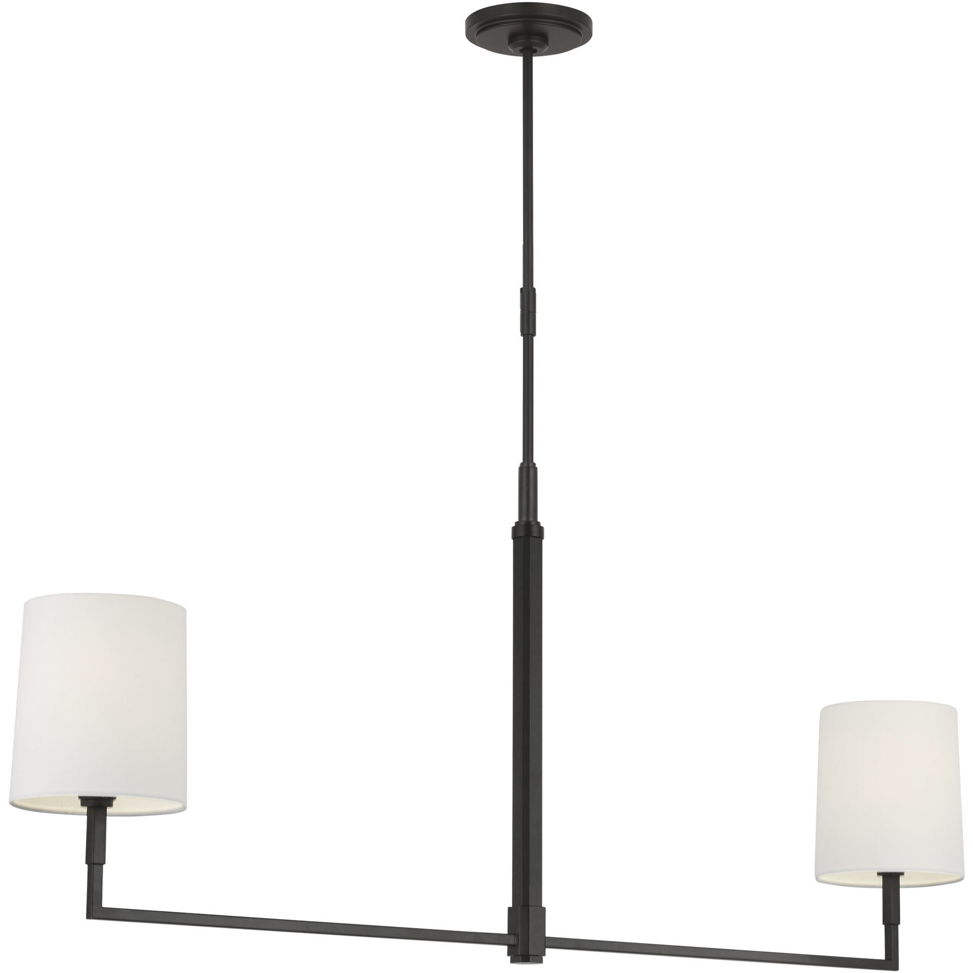 TOB by Thomas O'Brien Danica 2 Light 50 inch Aged Iron Linear Chandelier Ceiling Light