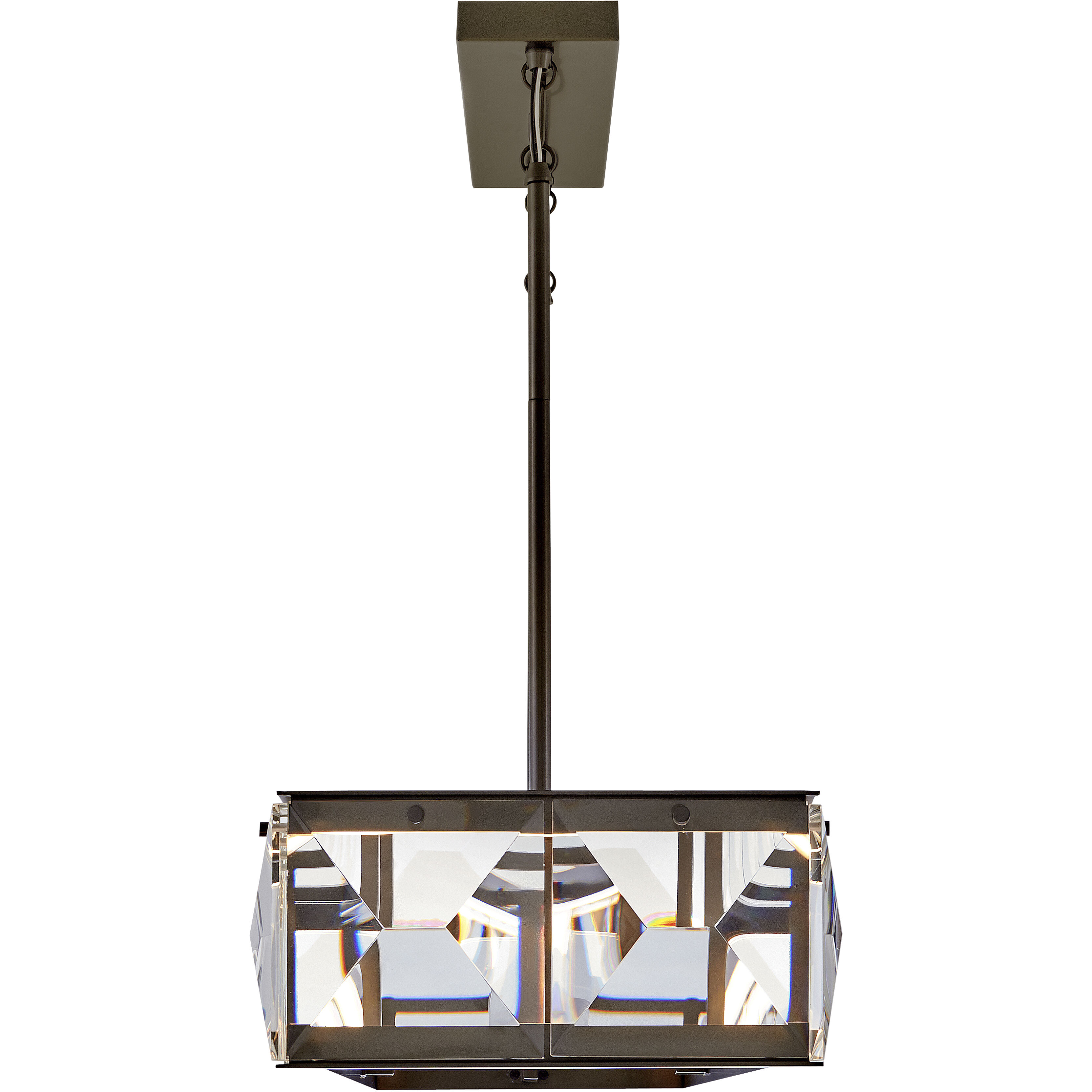 Jolie LED 45.25 inch Black Oxide Chandelier Ceiling Light, Linear & Oval