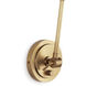 Sal LED 5 inch Natural Brass Wall Sconce Wall Light, Task