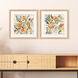 Bursting Wildflowers Orange and Blue and Green and Yellow Framed Art, Propac