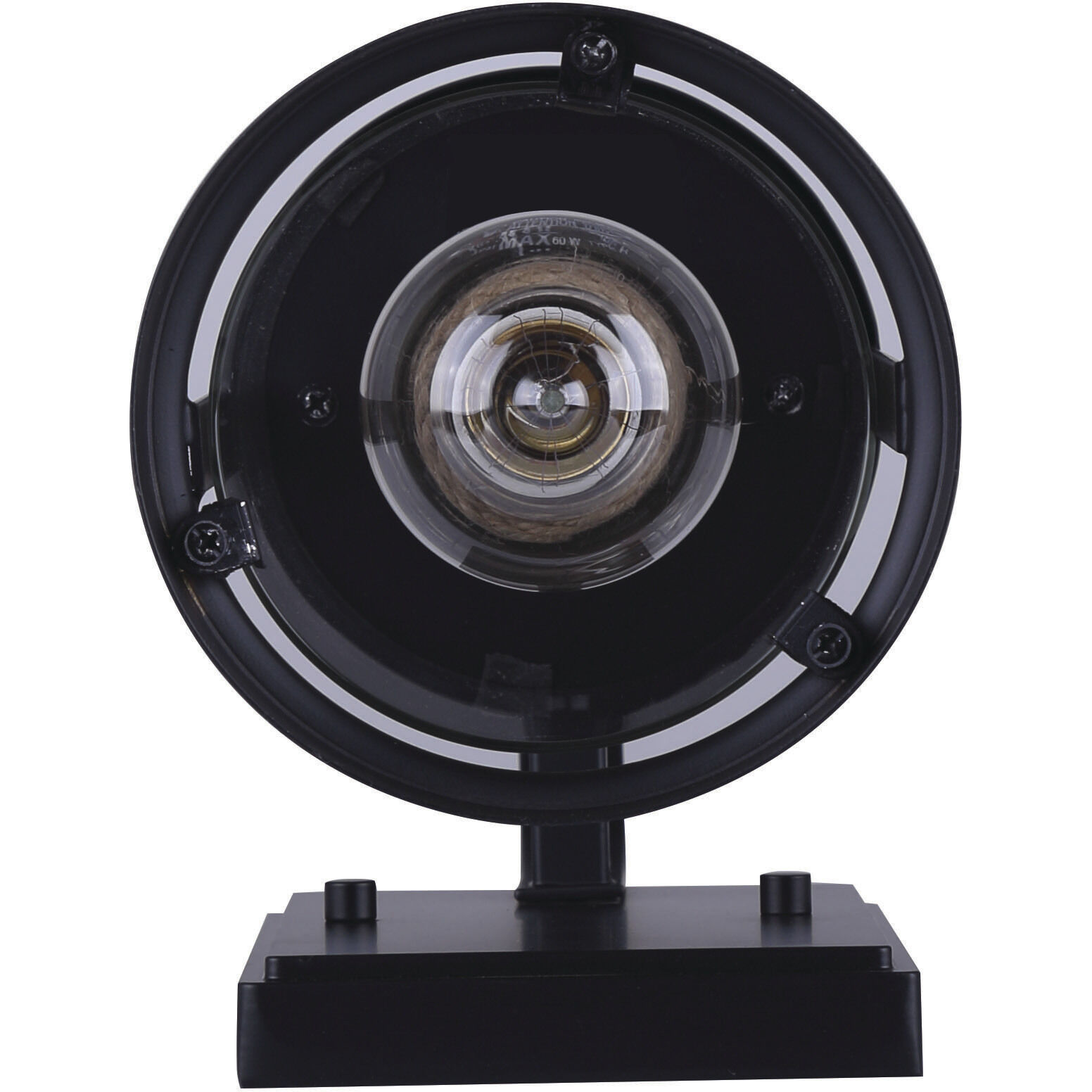 Madison 1 Light 12 inch Matte Black and Rope Outdoor Wall Light