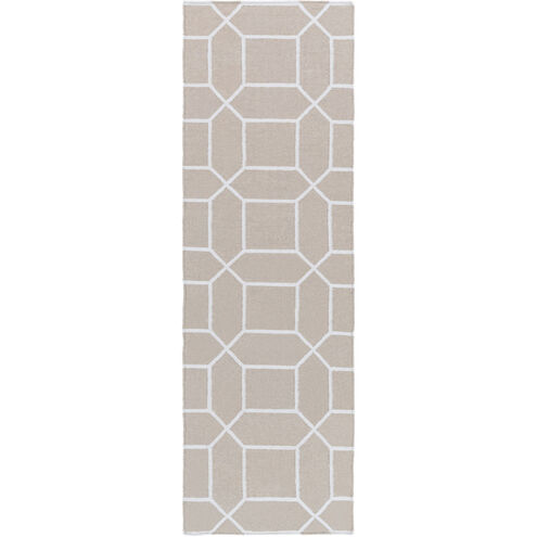 Lagoon 36 X 24 inch Ivory/White Indoor Area Rug, PET Yarn