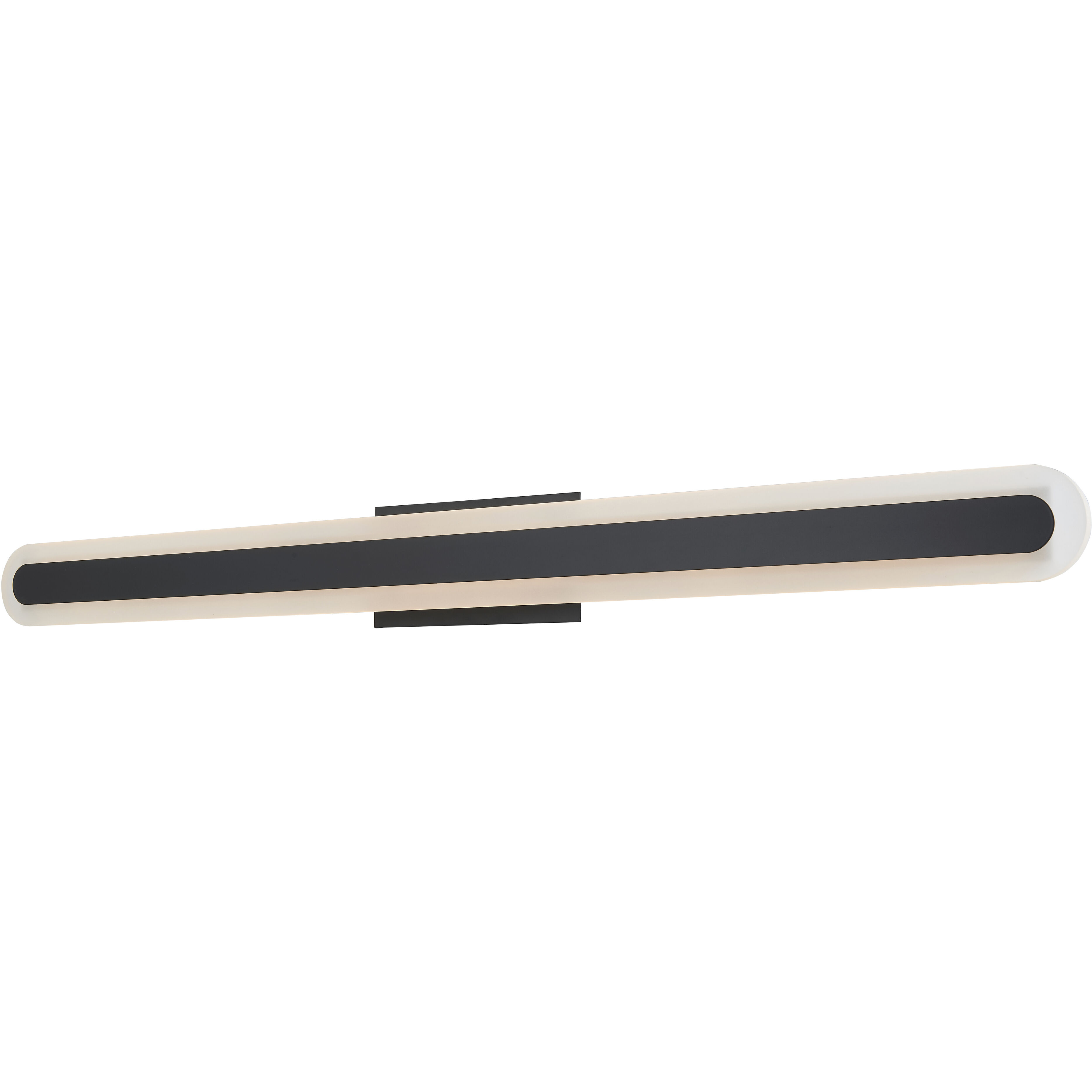 Camy LED 40 inch Matte Black Bath Vanity Light Wall Light