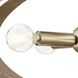 Allegheny 4 Light 24 inch Soft Gold Semi-Flush Mount Ceiling Light, Design Series