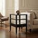 Lesly 26 X 24 inch Distressed Black Side Table