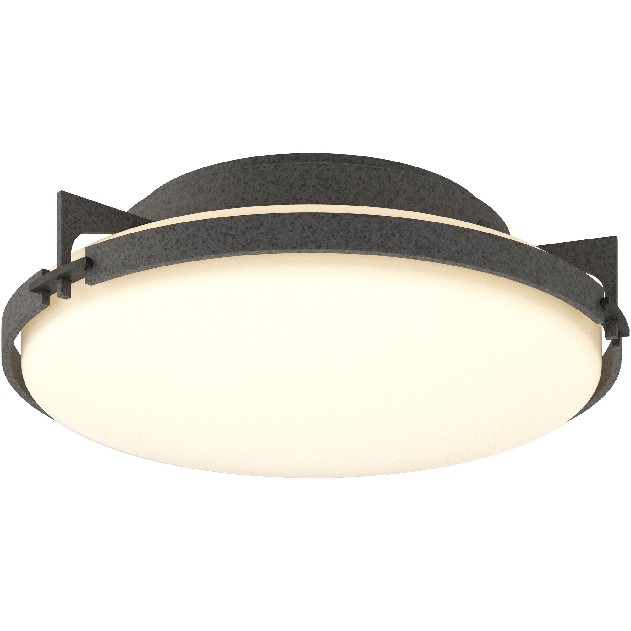 Metra 2 Light 14.2 inch Natural Iron Flush Mount Ceiling Light