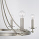 Elijah 6 Light 30 inch Brushed Nickel Chandelier Ceiling Light