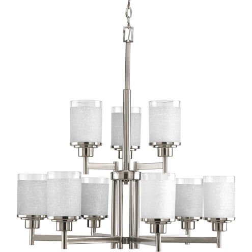 Alexa 9 Light 28 inch Brushed Nickel Chandelier Ceiling Light