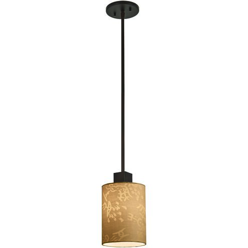 Kimono 1 Light 6 inch Antique Dorian Bronze Mini Pendant Ceiling Light