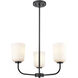 Laphia 3 Light 21 inch Matte Black Chandelier Ceiling Light