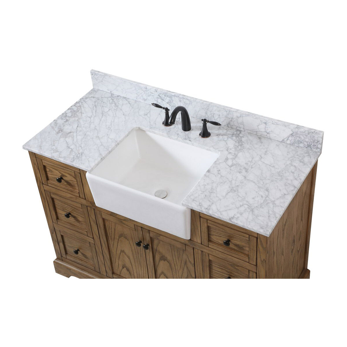 Franklin 48 X 22 X 35 inch Driftwood Bathroom Vanity Cabinet