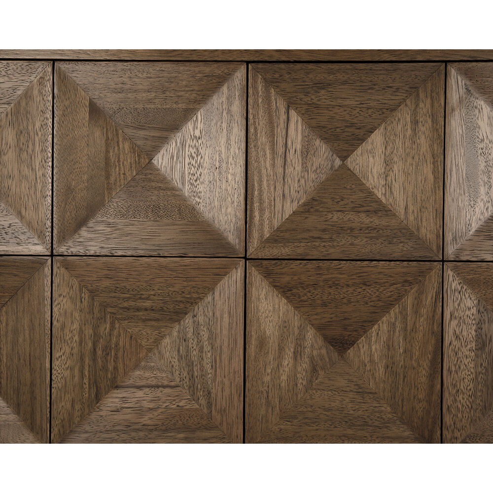 Quadrant 96.5 X 23 inch Dark Walnut Sideboard, 4 Door