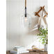 Hammered 1 Light 9.5 inch Clear Pendant Ceiling Light