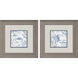 Seabed Scene Blue and Gray Framed Art, Propac