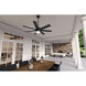 Brazos 52 inch Matte Black Outdoor Ceiling Fan