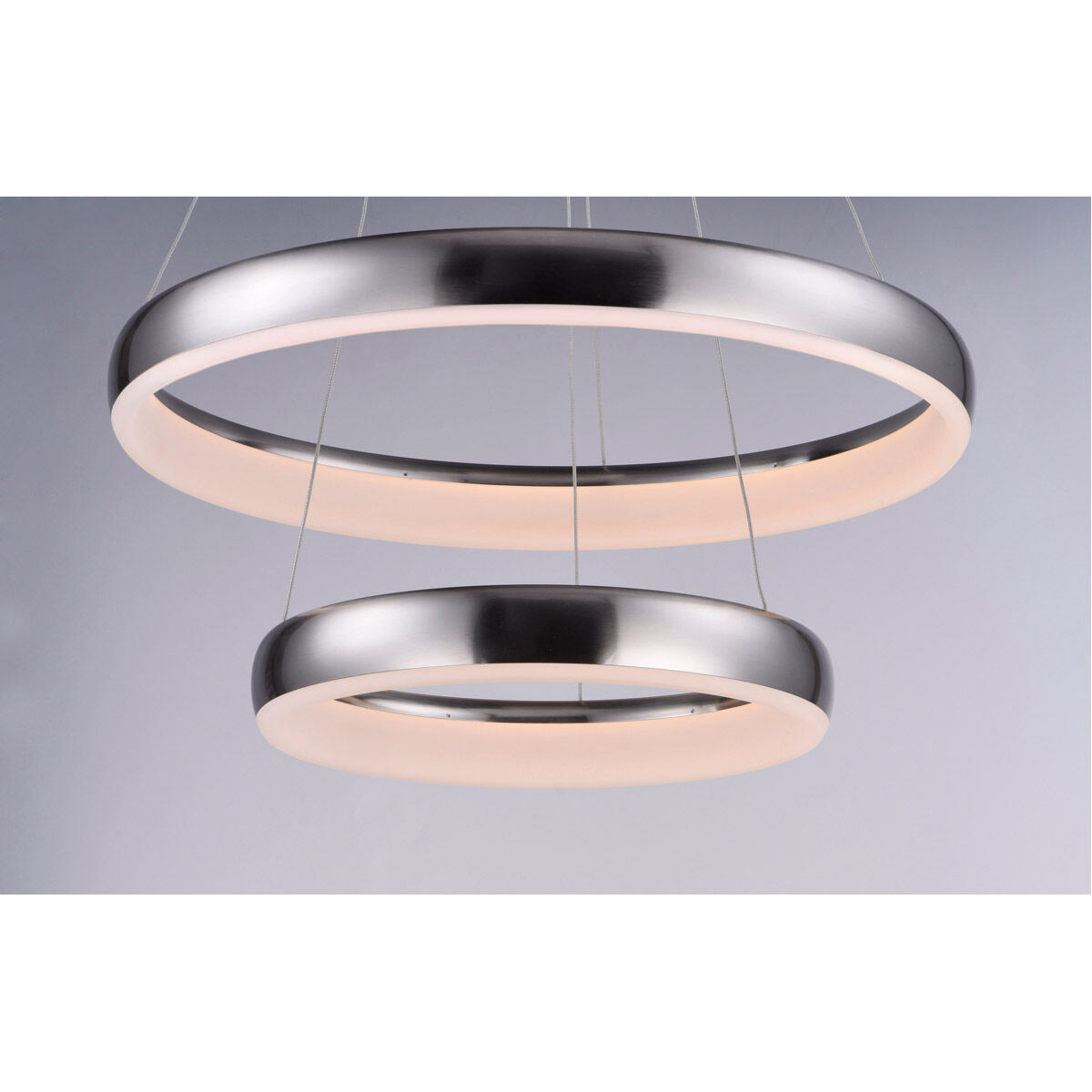 Innertube LED 23.5 inch Satin Nickel Multi-Light Pendant Ceiling Light