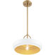 Odea 1 Light 14 inch Matte White Pendant Ceiling Light