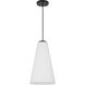 Christos 1 Light 10 inch Matte Black Pendant Ceiling Light, Lighting One